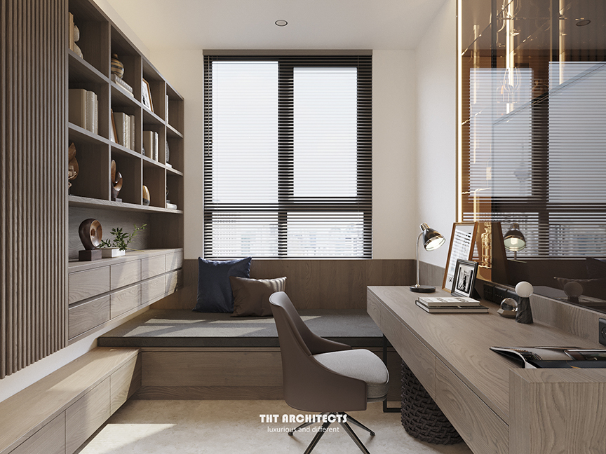 tht architects - Chung cư Vinhome Grand Park - phòng khách bếp 04